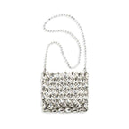Self-Portrait Silver Polyester Shoulder Bag
