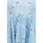 Fiorucci Blue Viscose Long Dress