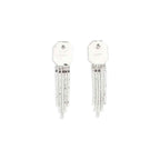 Self-Portrait Silver Brass Earrings