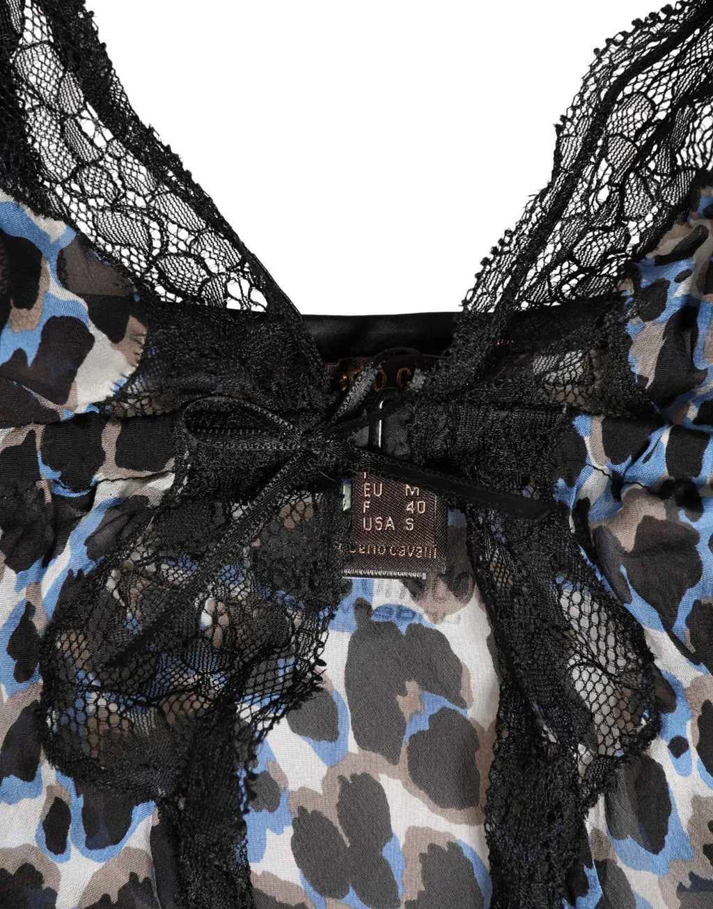 Roberto Cavalli Multicolor Leopard Babydoll Chemise Underwear