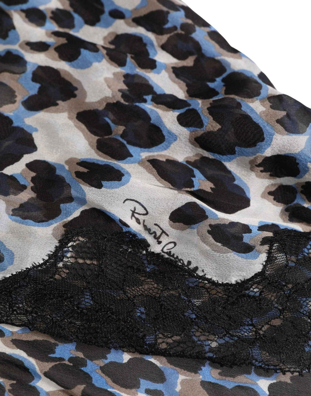 Roberto Cavalli Multicolor Leopard Babydoll Chemise Underwear