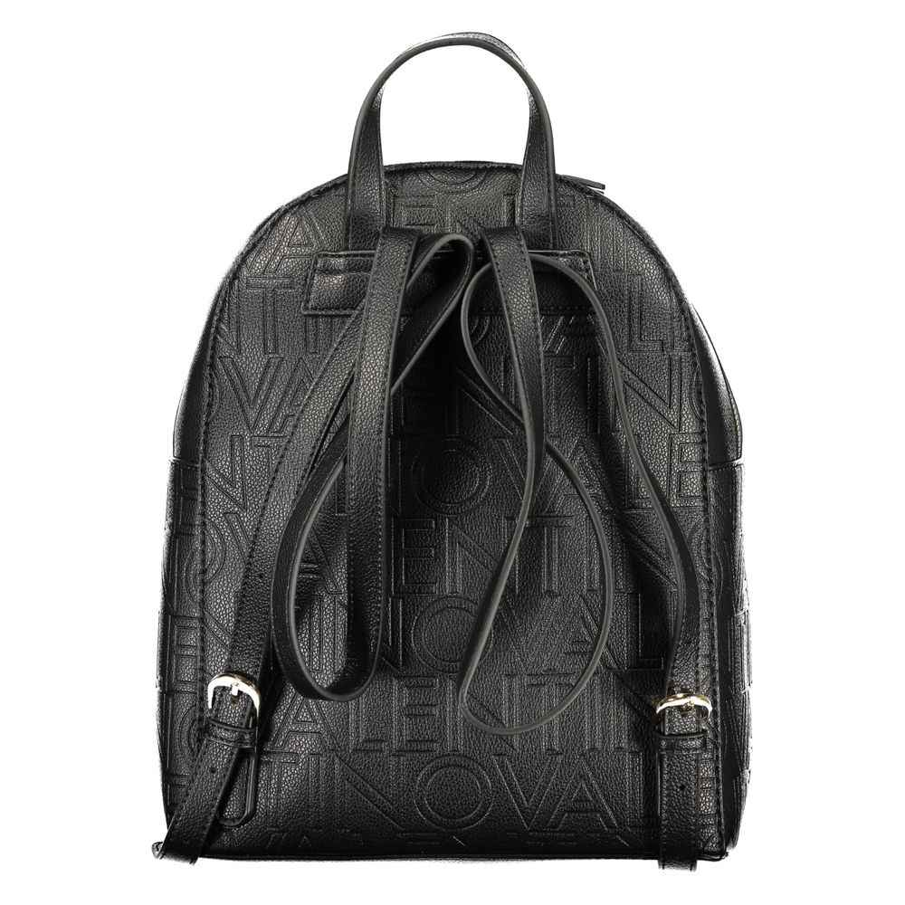 Mario Valentino Black Polyurethane Women's Backpack