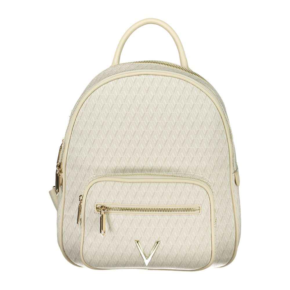 Mario Valentino Beige Polyurethane Women's Backpack