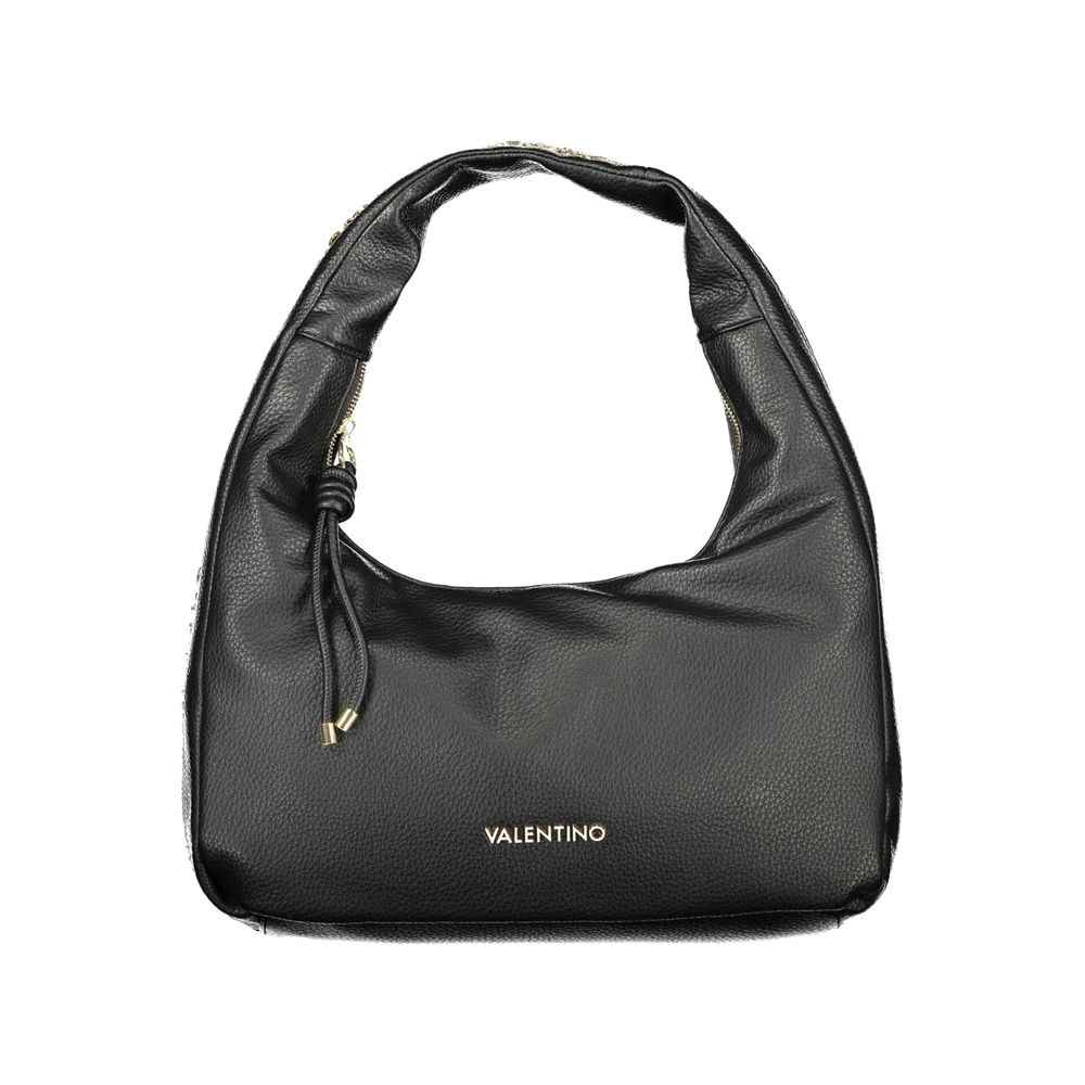 Mario Valentino Black Polyurethane Women's Shoulder Bag