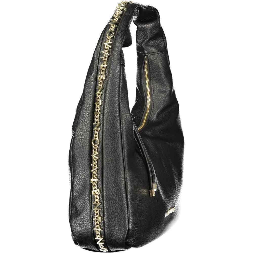 Mario Valentino Black Polyurethane Women's Shoulder Bag