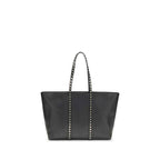 Valentino Garavani Black Calf Leather Bos Taurus Shoulder Bag