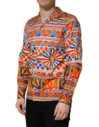 Dolce & Gabbana Multicolor Sicilian Carretto Twill Cotton Men Shirt