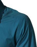 Dolce & Gabbana Blue SARTORIA Long Sleeve Cotton Dress Shirt