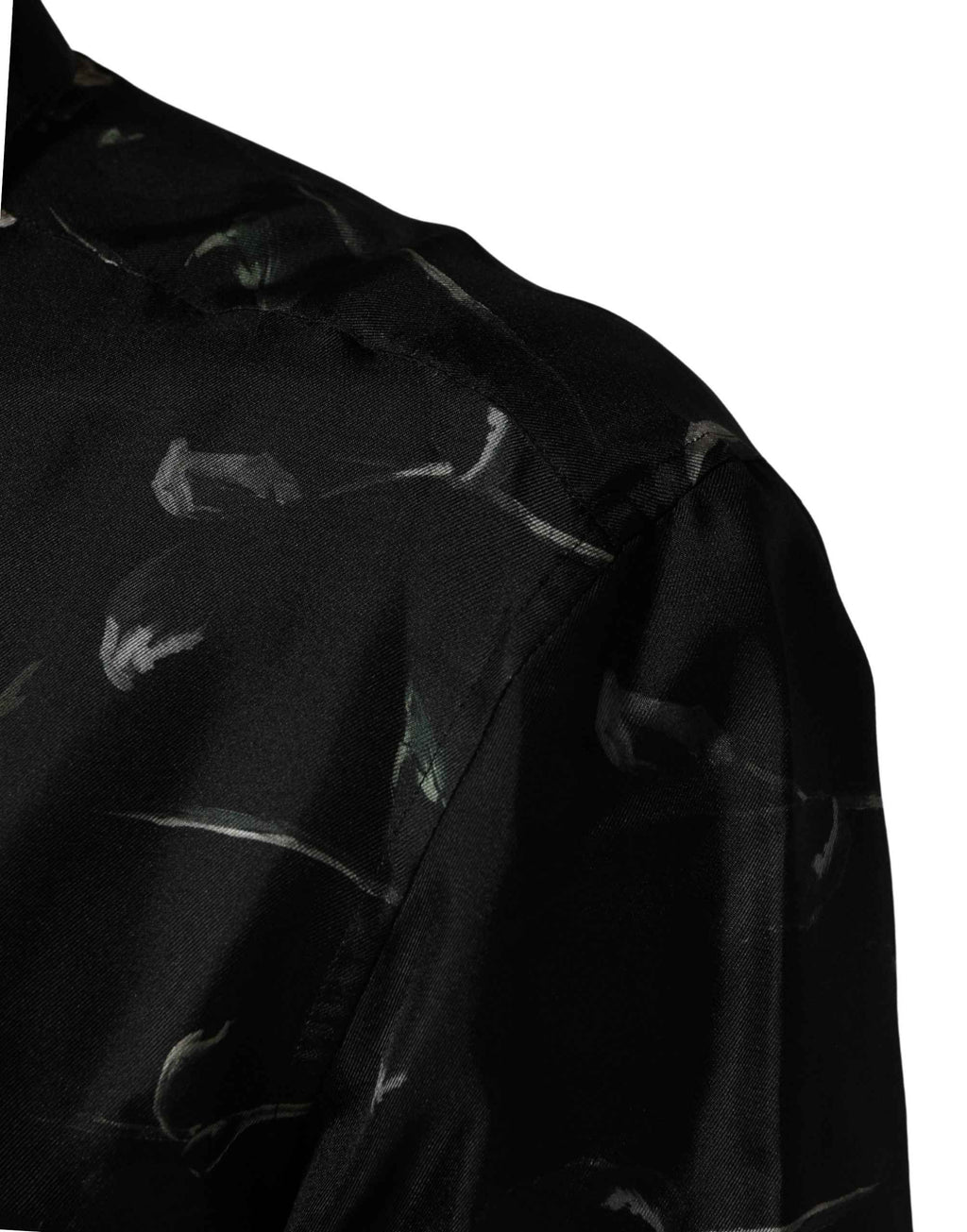 Dolce & Gabbana Black Floral Print Long Sleeves Casual Shirt