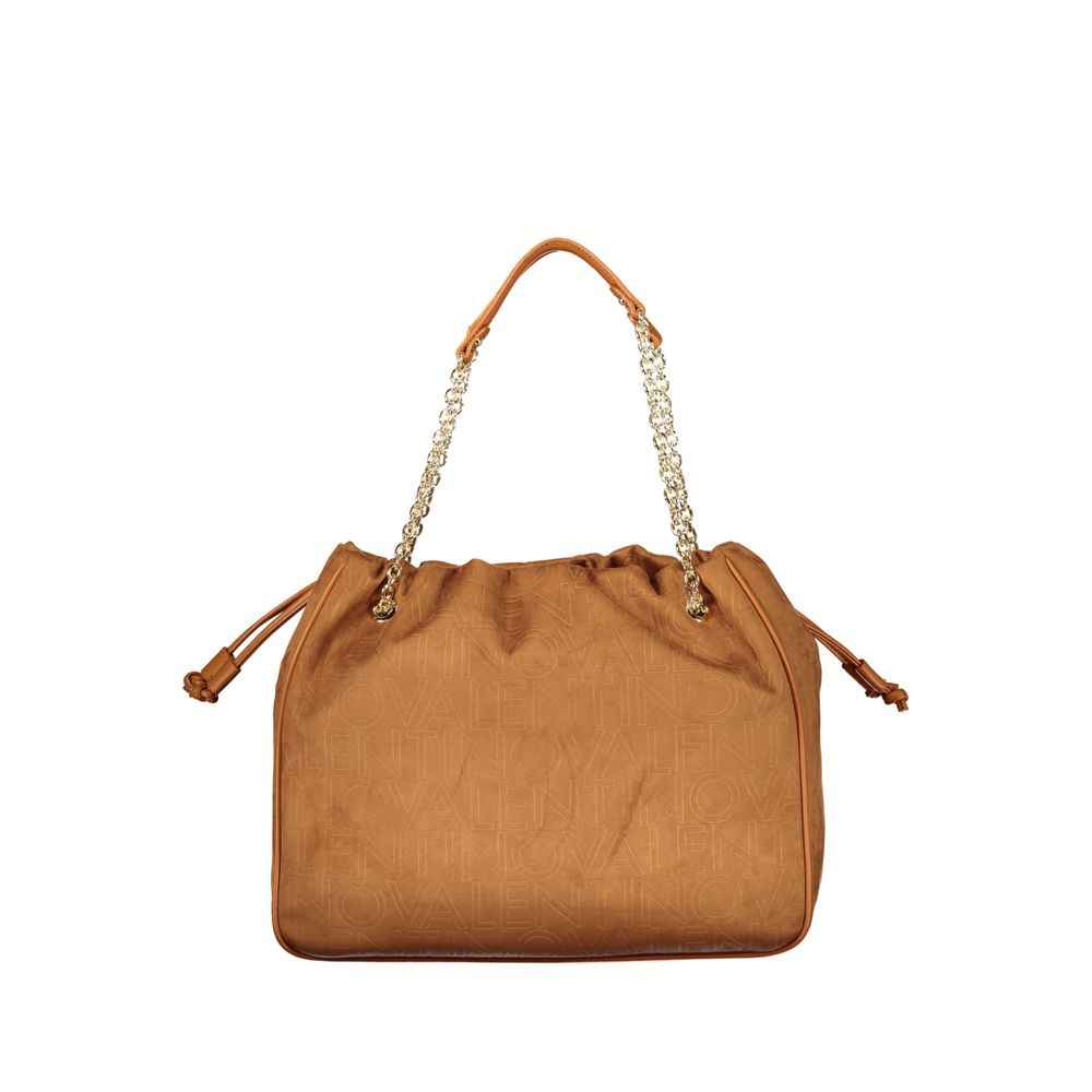 Mario Valentino Brown Polyurethane Women's Shoulder Bag