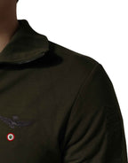 Aeronautica Militare MilitaryGreen HalfZip Sweatshirt Sweater