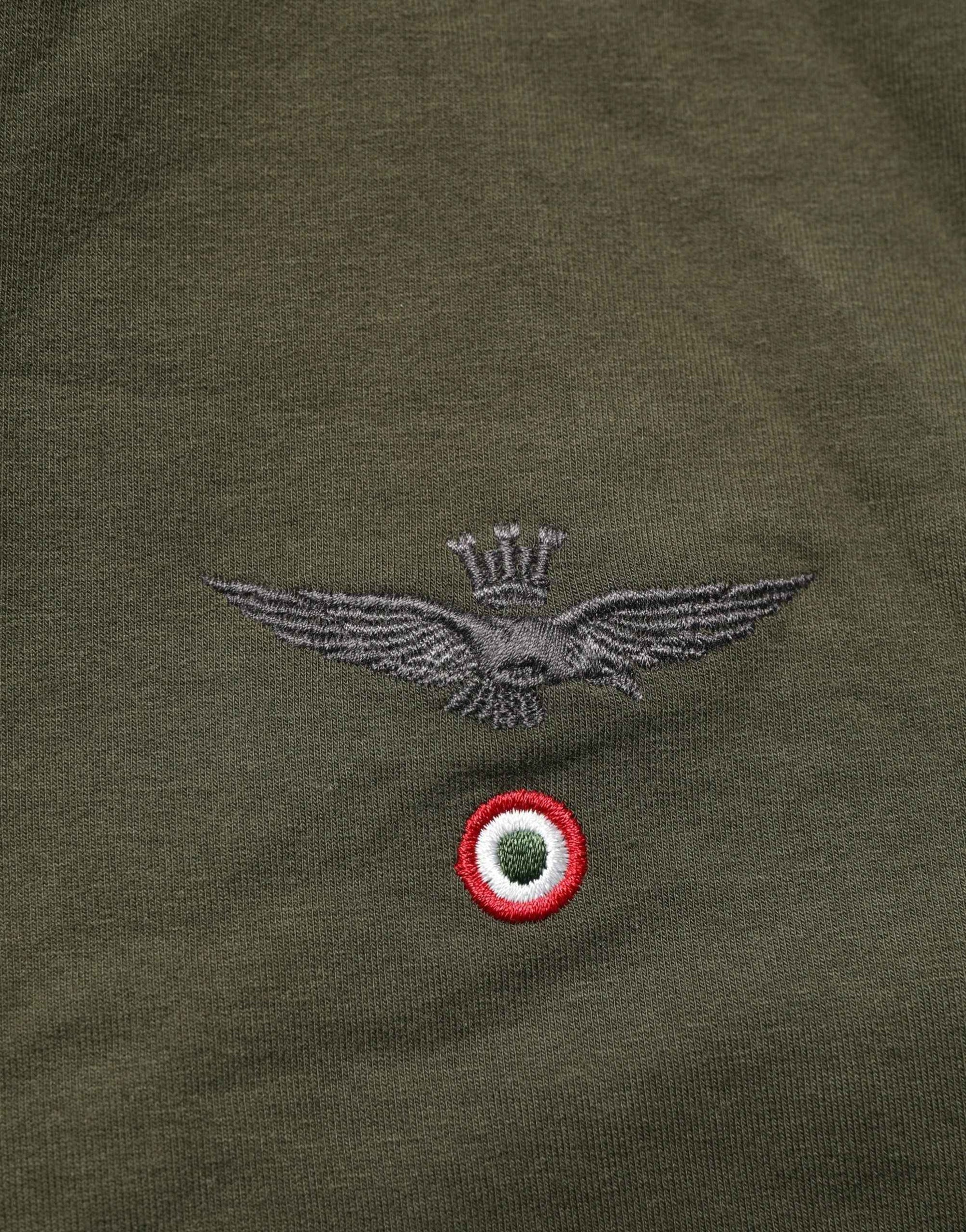 Aeronautica Militare MilitaryGreen HalfZip Sweatshirt Sweater