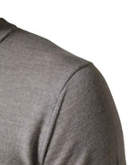 Dolce & Gabbana Gray Long Sleeves Crew Neck Pullover Sweater