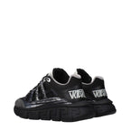 Versace Black Fabric Athletic Sneakers