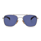 David Beckham Gray Metal Sunglasses