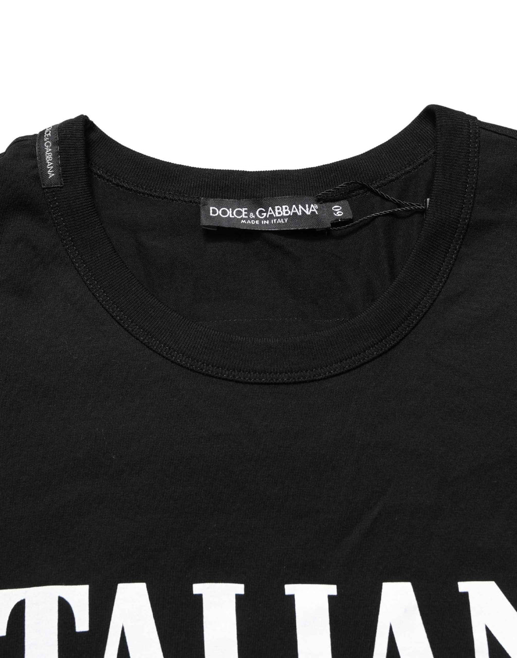 Dolce & Gabbana Black Camouflage Graphic Cotton Crewneck T-shirt