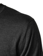 Dolce & Gabbana Gray Long Sleeves Crew Neck Pullover Sweater