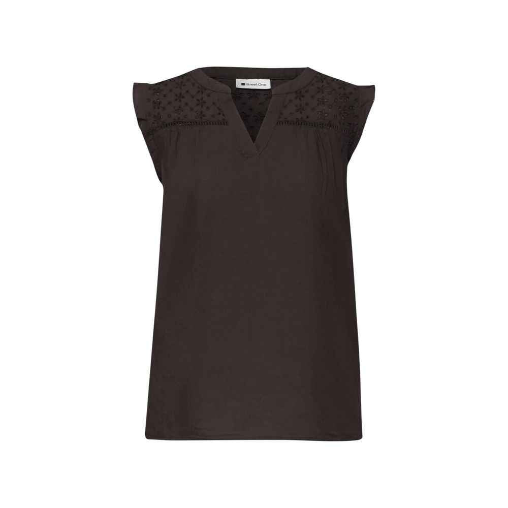 Street One Brown Cotton Blouse