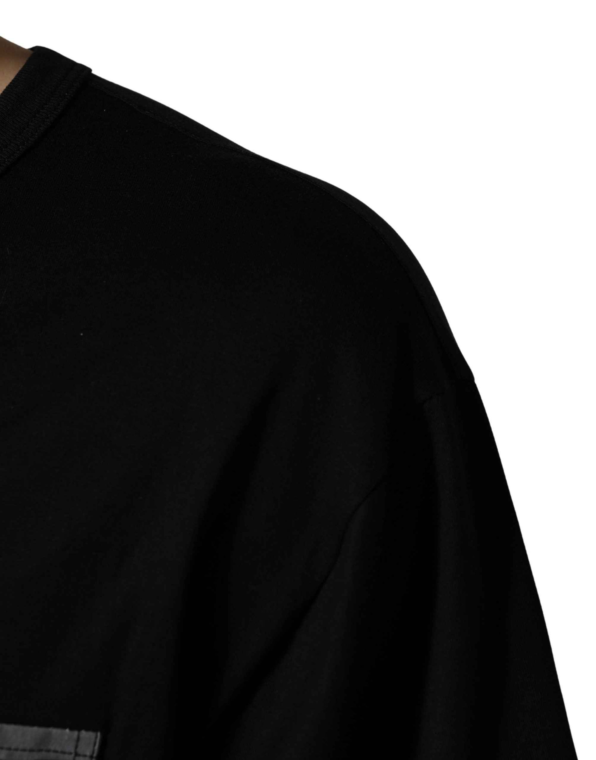 Dolce & Gabbana Black Camouflage Pocket Oversized T-shirt