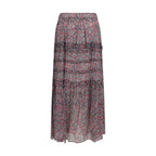 Marant Etoile Purple Cotton Long Skirt