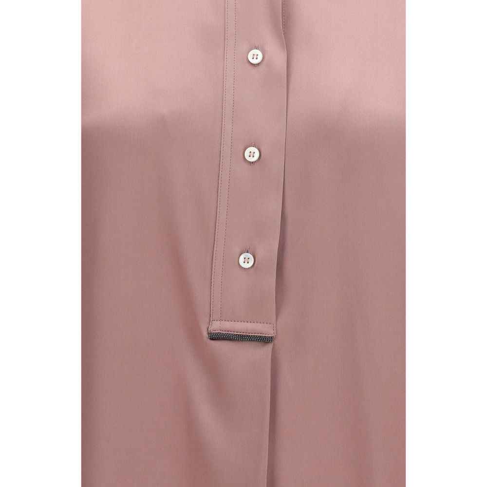 Brunello Cucinelli Multicolor Silk Shortsleeve Shirt