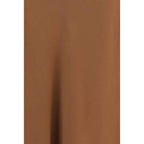 Brunello Cucinelli Brown Acetate Midi Skirt