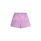 Prada Purple Cotton Bermuda Shorts