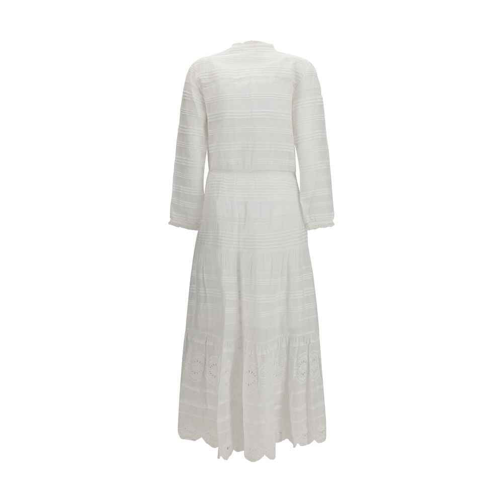 Marant Etoile White Cotton Casual Dress