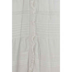 Marant Etoile White Cotton Casual Dress
