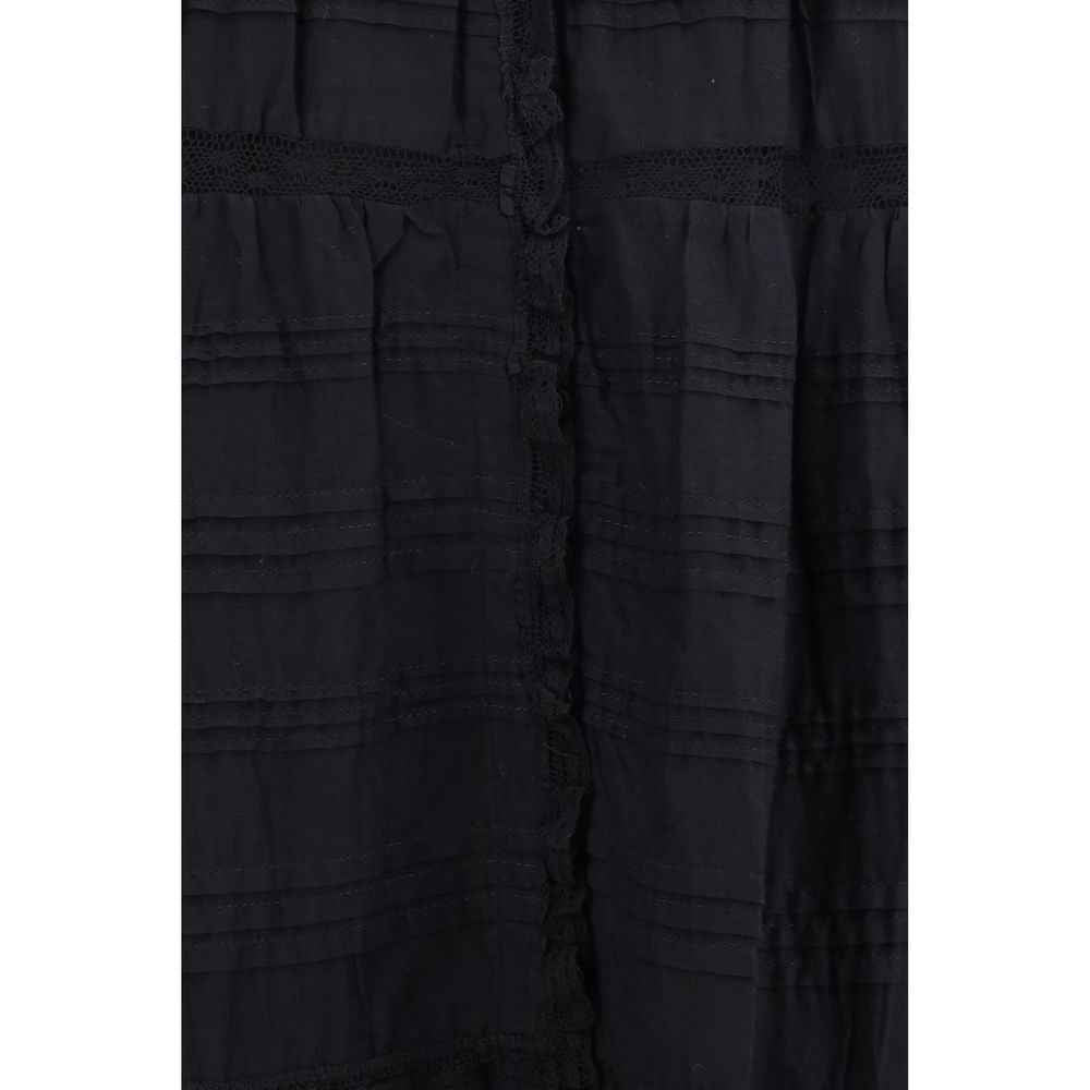 Marant Etoile Black Cotton Casual Dress