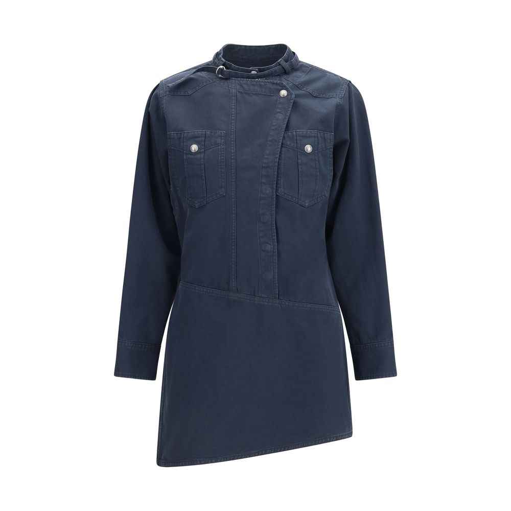 Marant Etoile Blue Cotton Casual Dress