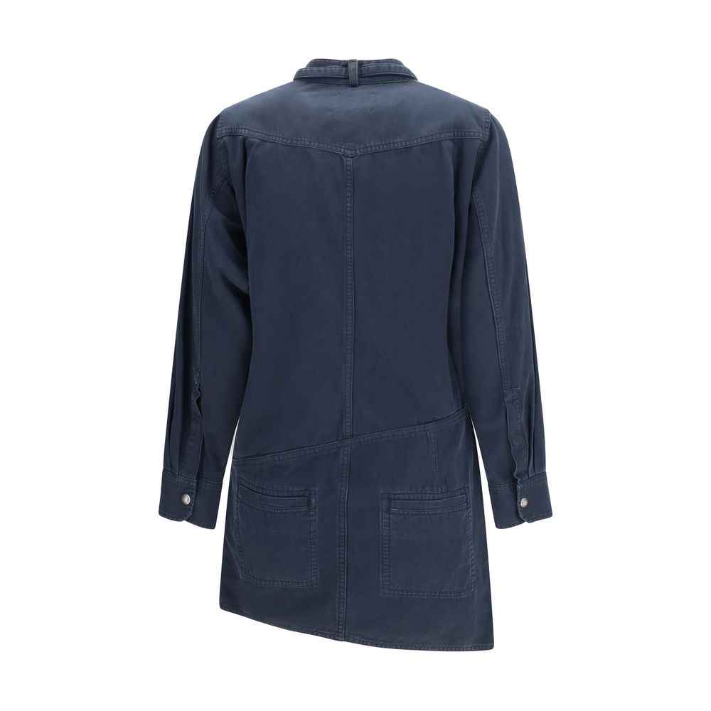 Marant Etoile Blue Cotton Casual Dress