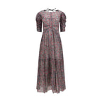 Marant Etoile Purple Cotton Casual Dress