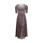 Marant Etoile Purple Cotton Casual Dress