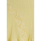 Self-Portrait Bicolor Viscose Mini Skirt