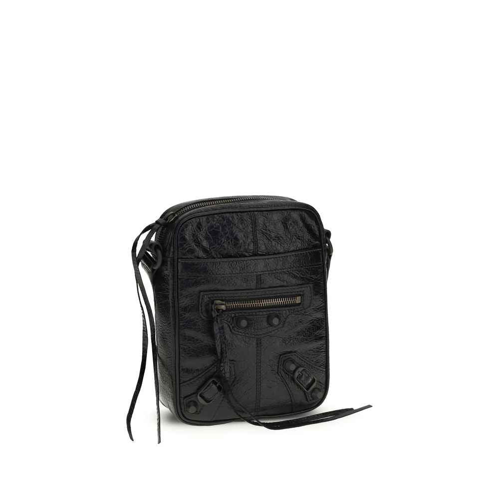 Balenciaga Black Lamb Ovis Aries Aries Shoulder Bag