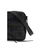 Balenciaga Black Lamb Ovis Aries Aries Shoulder Bag