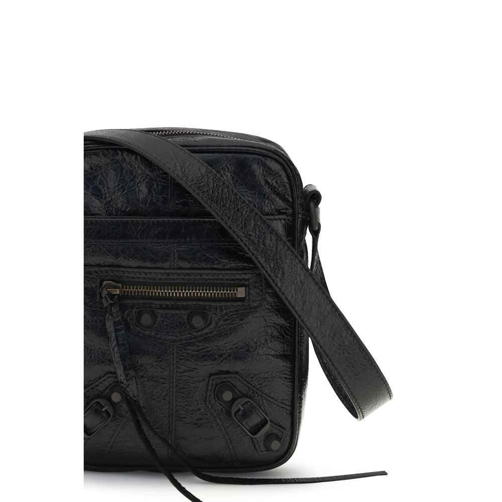 Balenciaga Black Lamb Ovis Aries Aries Shoulder Bag
