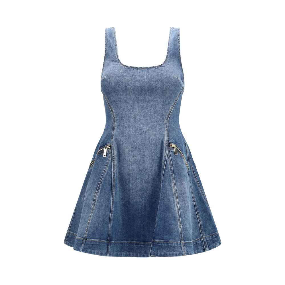 Self-Portrait Blue Cotton Casual Dress