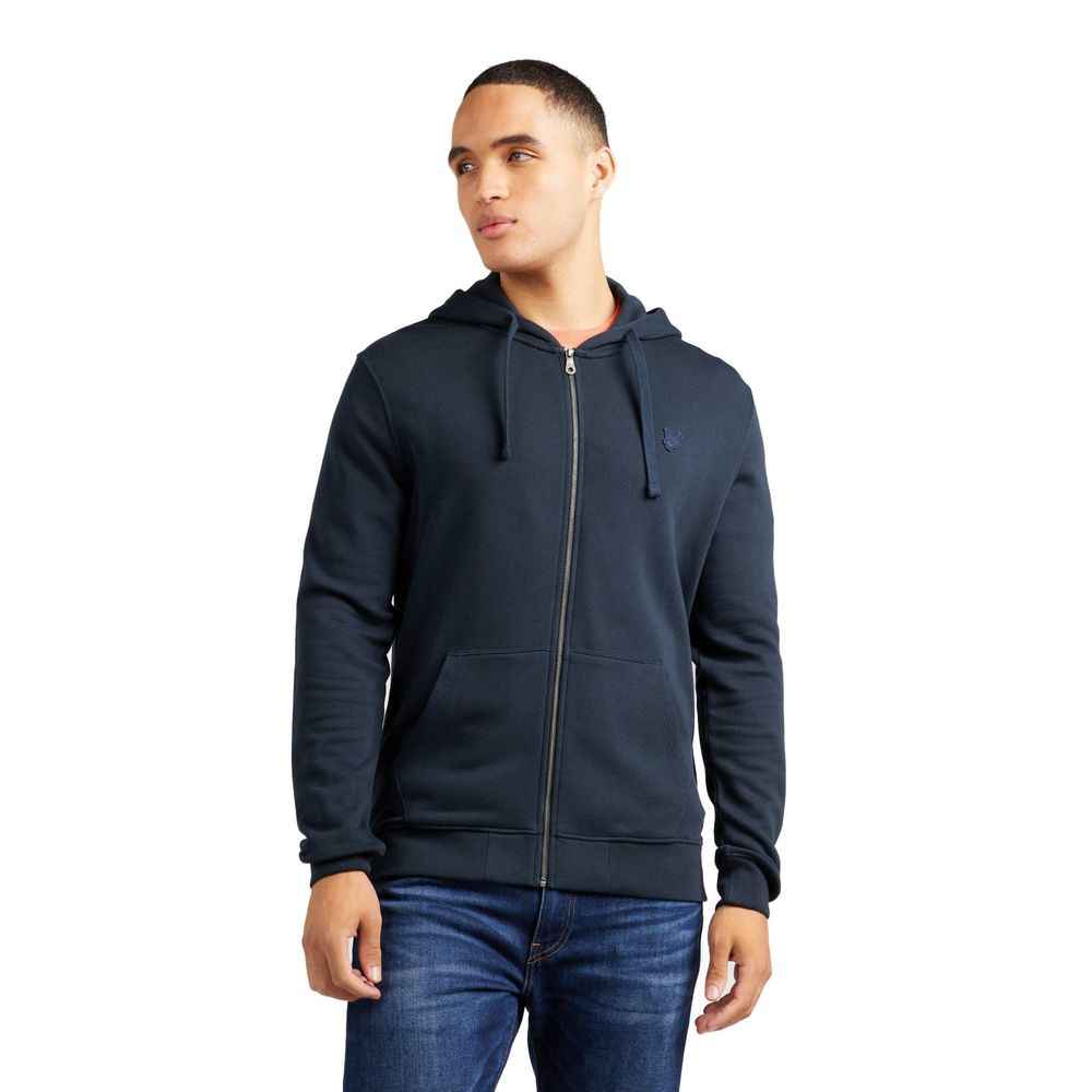 Refrigiwear Blue Cotton Hoodie