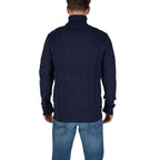 In My Hood Blue Polyester Turtleneck