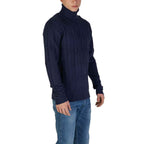 In My Hood Blue Polyester Turtleneck