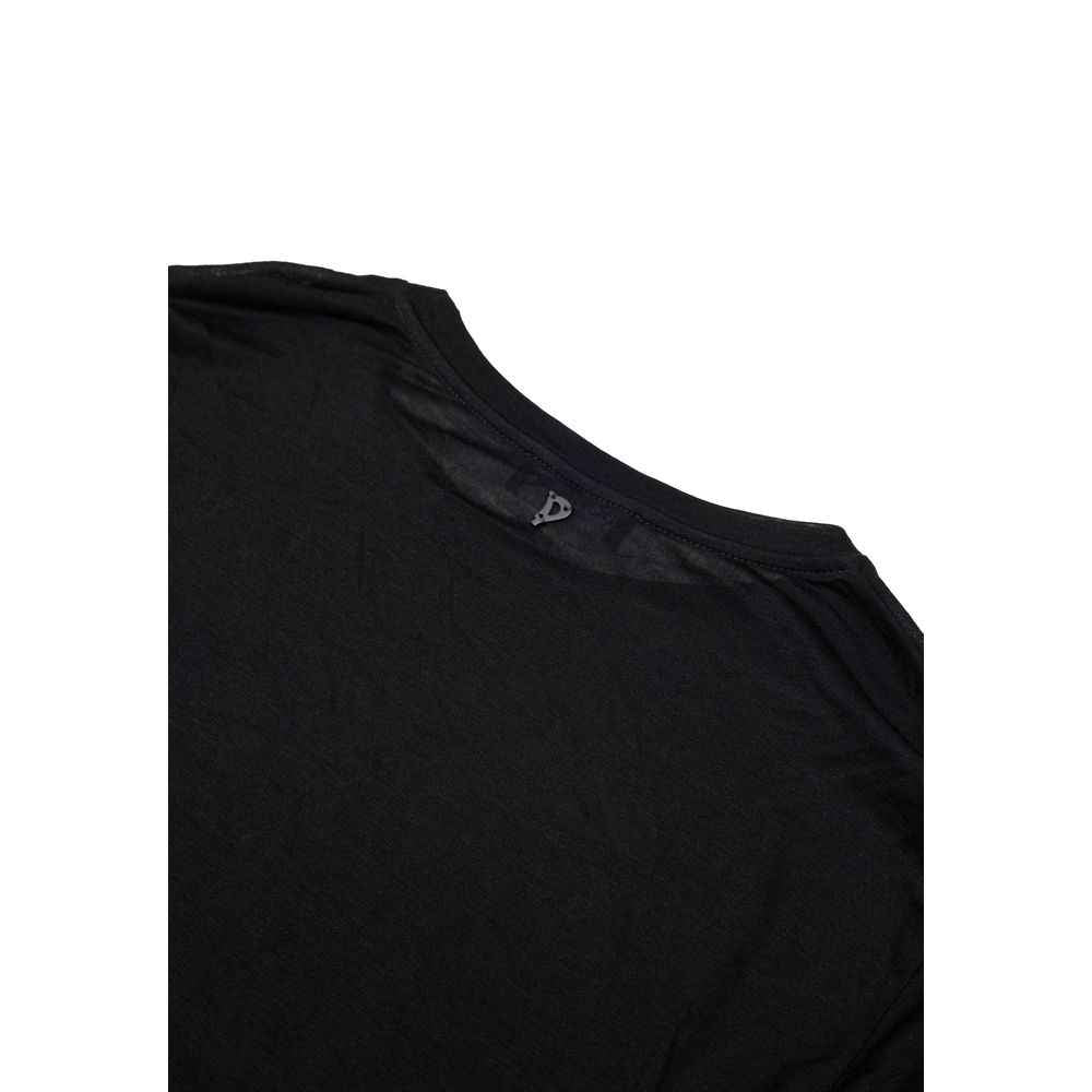 Dondup Black Viscose T-Shirt