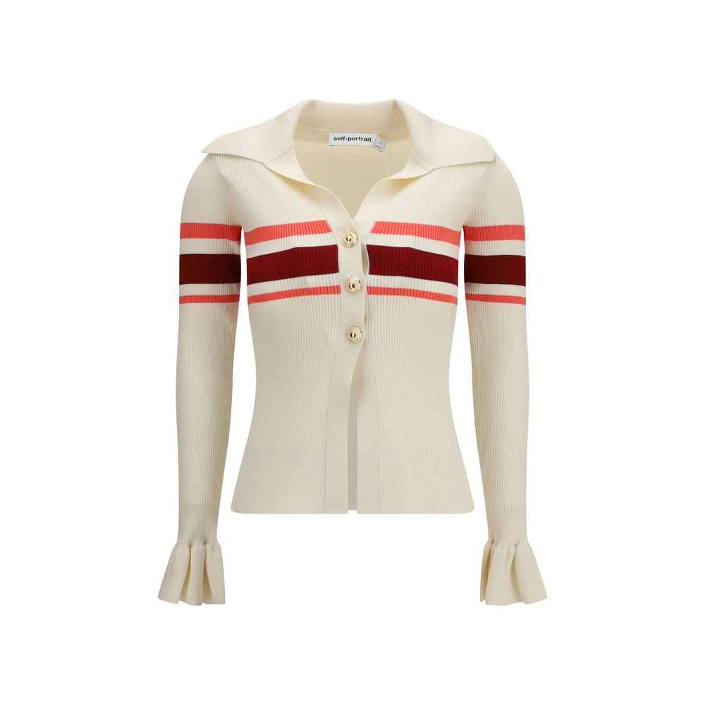 Self-Portrait Beige Viscose Blouse