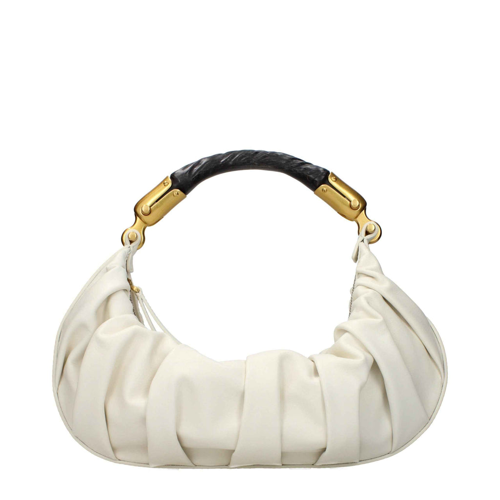 Balmain Beige Leather Handbag