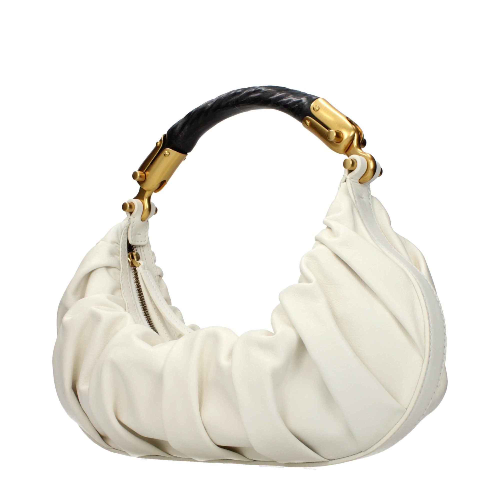 Balmain Beige Leather Handbag