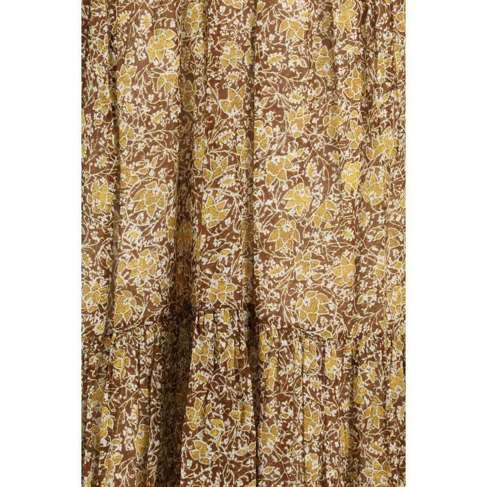 Marant Etoile Bicolor Cotton Casual Dress