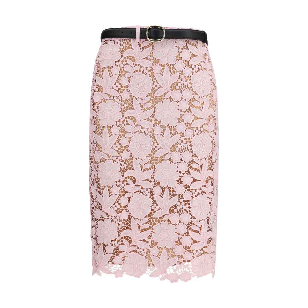 Self-Portrait Multicolor Polyester Midi Skirt