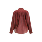 The Andamane Bordeaux Cotton Shirt