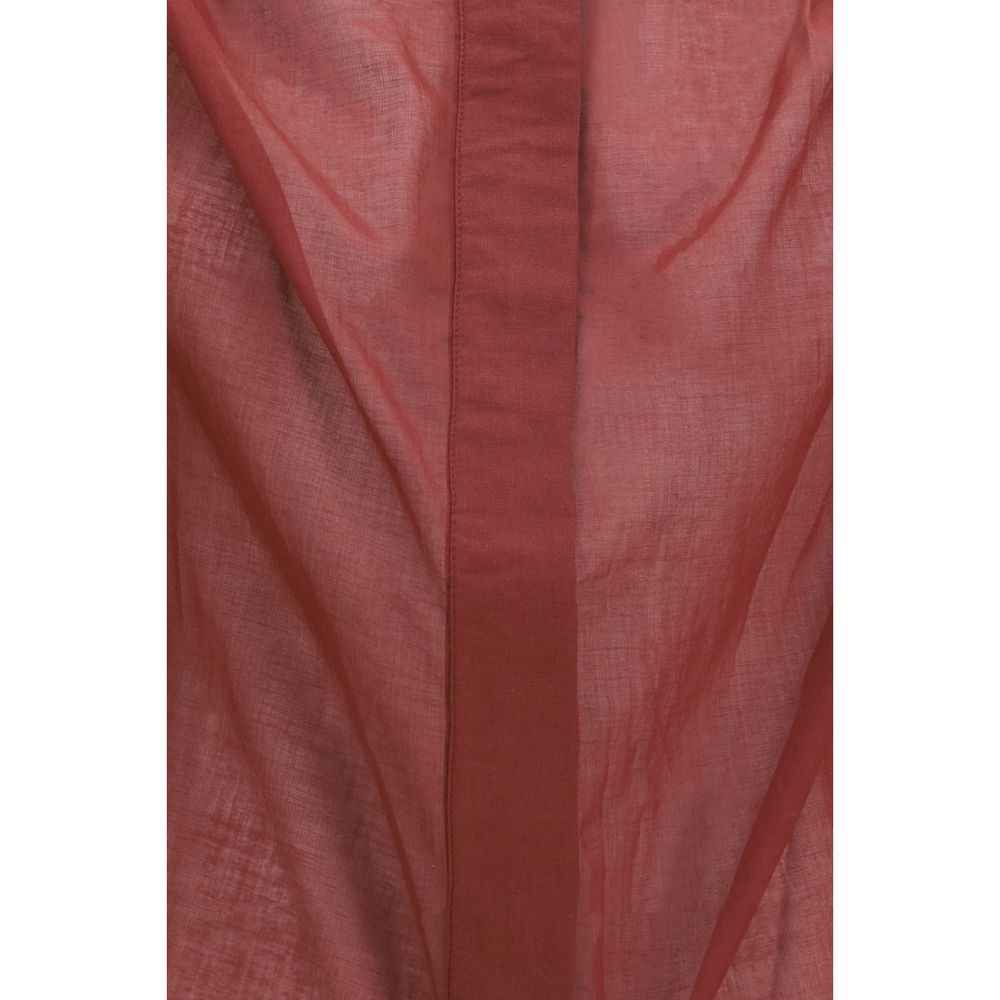 The Andamane Bordeaux Cotton Shirt